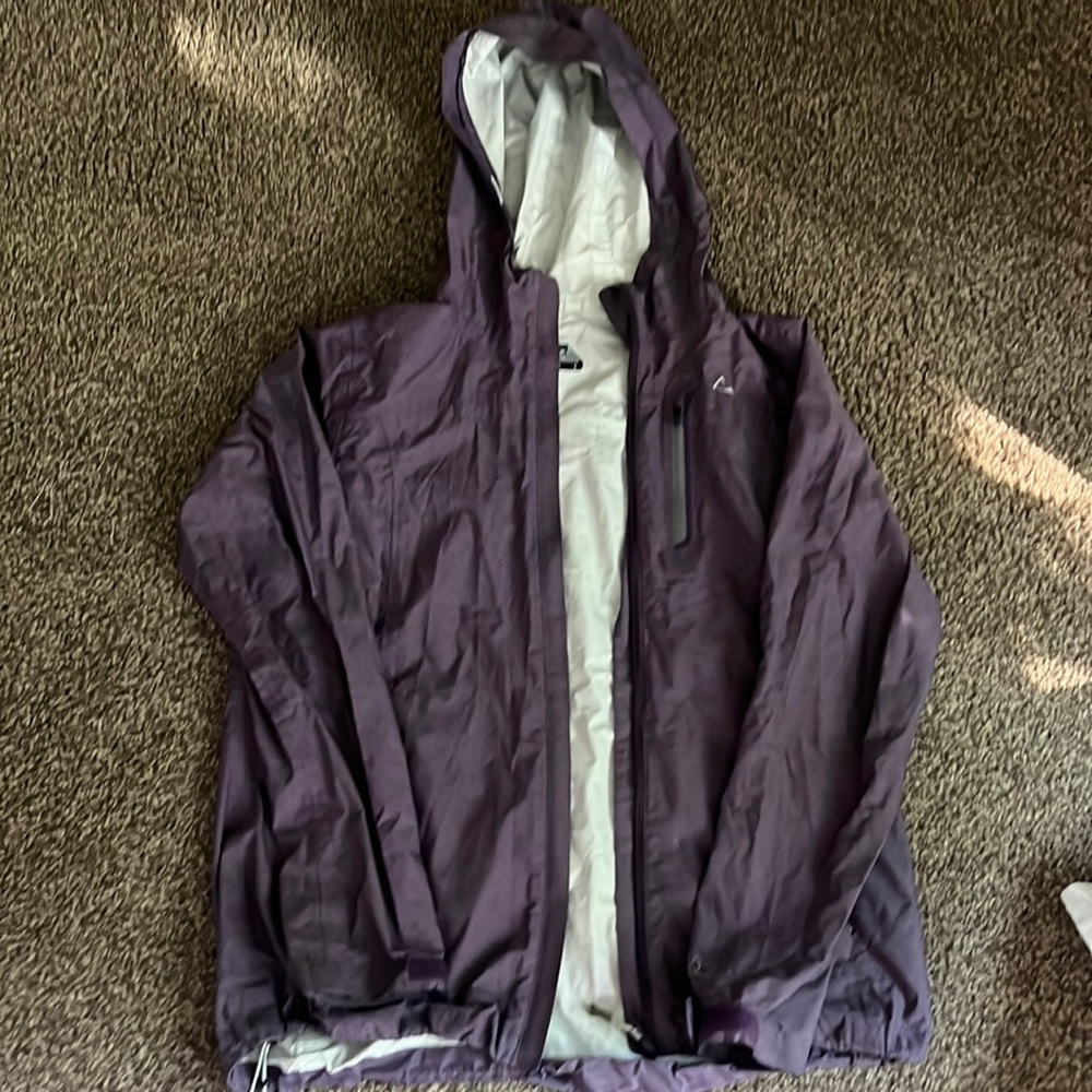 Purple women’s Paradox rain coat
